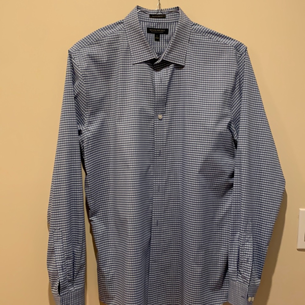 Banana Republic mens slim fit size large button down.